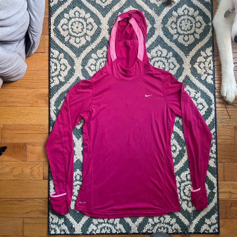 Long Sleeve NIKE Running Dri-Fit thin hoodie